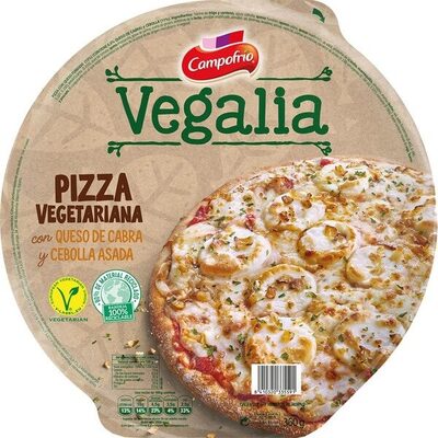 Foto de Vegalia, pizza vegetariana con queso de cabra y cebolla asada