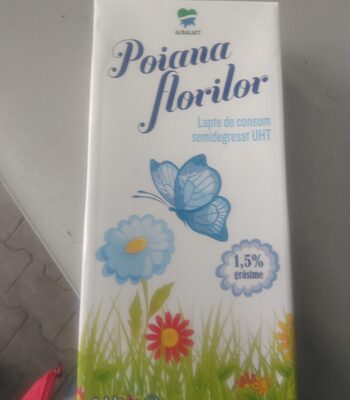 Foto de Poiana Florilor Lapte de consum semidegresat UHT 1,5% grăsime
