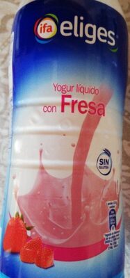 Foto de Yogur líquido con fresa