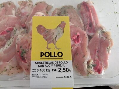 Foto de Chuletitas de pollo con ajo y perejil