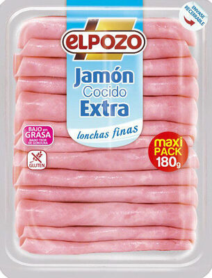 Foto de Jamón cocido extra bajo grasa lonchas extrafinas sin gluten
