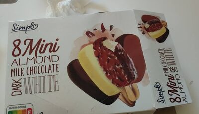 Foto de 8 Mini ALMOND MILK CHOCOLATE DARK WHITE