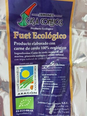 Foto de Fuet ecológico