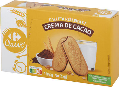 Foto de Galleta rellena de crema de cacao