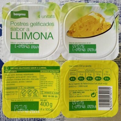 Foto de Postres gelificades sabor a llimona