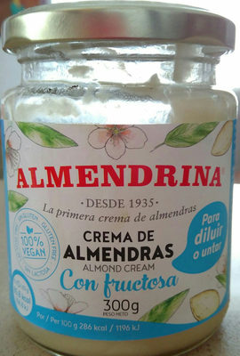 Foto de Crema de almendras con fructosa