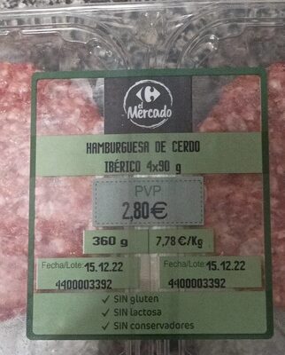 Foto de Hamburguesa de cerdo ibérico
