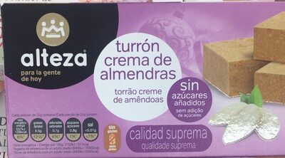 Foto de Turrón crema de almendras