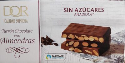 Foto de Turrón de chocolate con almendras sin azúcares