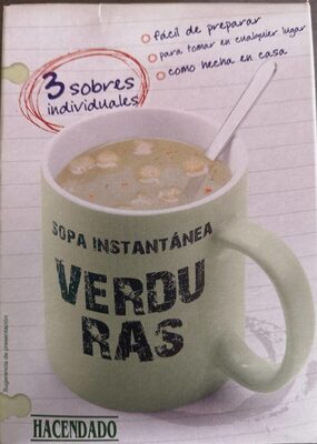 Foto de Sopa instantánea verduras