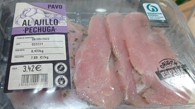 Foto de Pechuga pavo al ajillo