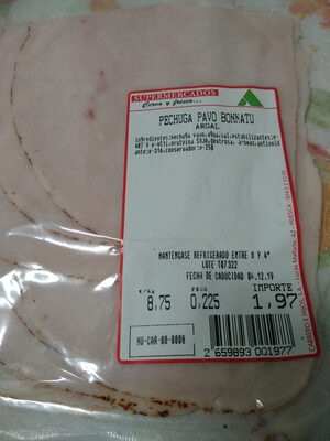 Foto de (embutido de) pechuga pavo