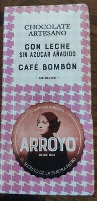 Foto de Chocolate artesano con leche sin azúcar y café bombon