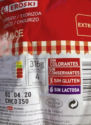 Foto de Chorizo dulce