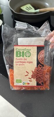 Foto de Fusilli lentejas rojas Bio