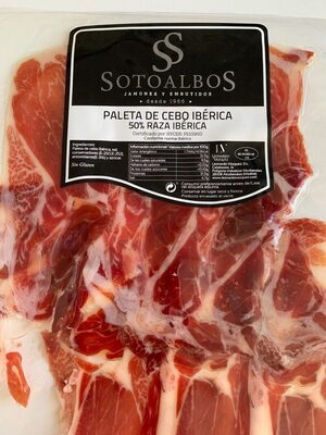 Foto de Paleta de cebo ibérica raza ibérica lonchas sin gluten