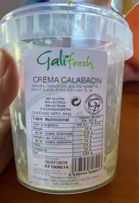 Foto de Crema de Calabacin