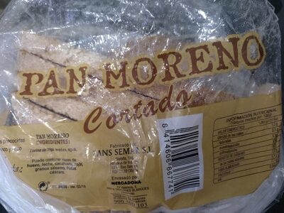 Foto de Pan moreno cortado