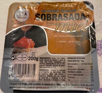 Foto de Sobrasada con miel