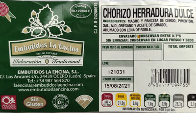 Foto de Chorizo Herradura Dulce