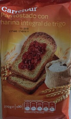 Foto de Pan tostadocon harina integral de trigo