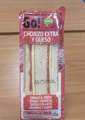 Foto de Sandwich chorizo extra y queso