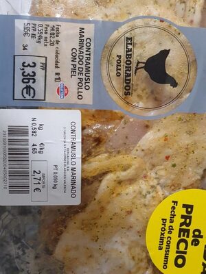 Foto de Contramuslo marinado de pollo con piel
