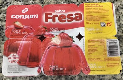 Foto de Postre gelificado sabor fresa