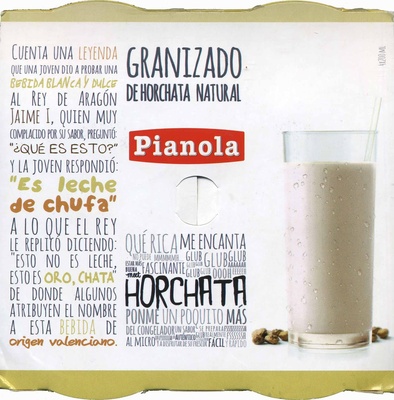 Foto de Granizado de Horchata Natural
