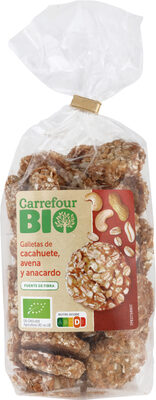 Foto de Galletas de cacahuete, avena y anacardo