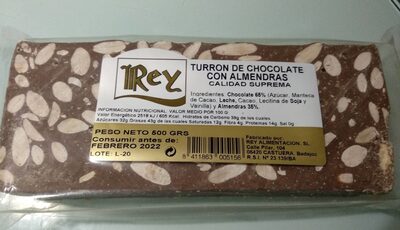 Foto de Turrón de chocolate con almendras