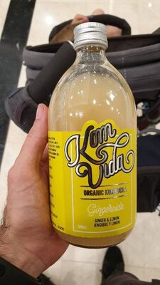 Foto de Organic kombucha gingervida bebida de jengibre y limón