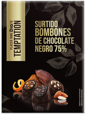 Foto de Bombones de chocolate negro 75%