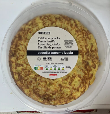Foto de Tortilla de patata con cebolla caramelizada