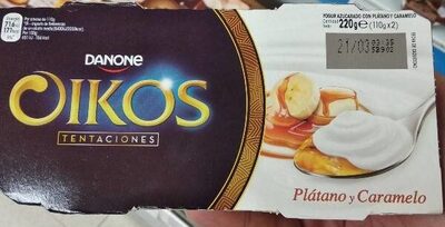 Foto de Oikos plátano y caramelo
