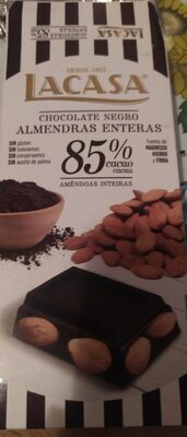 Foto de Chocolate negro almendras enteras 85%