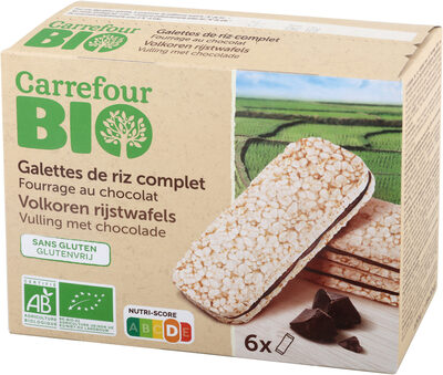 Foto de Galletas de arroz inflado rellenas de chocolate y avellana