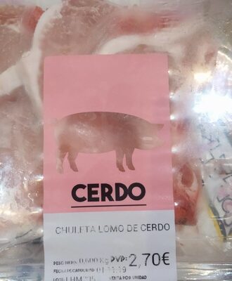 Foto de Chuleta lomo de cerdo