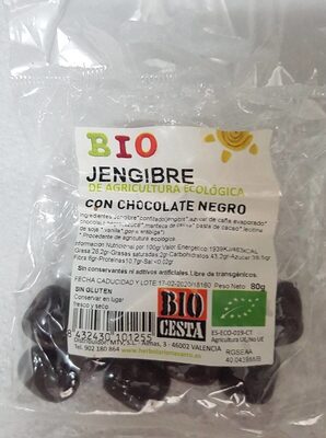 Foto de Bio jengibre de agricultura ecológica con chocolate negro