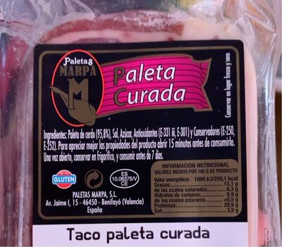 Foto de Paleta curada