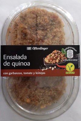 Foto de Ensalada de quinoa con garbanzos, tomate y lentejas