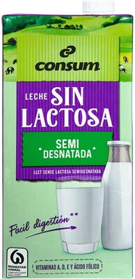 Foto de Leche sin lactosa semidesnatada