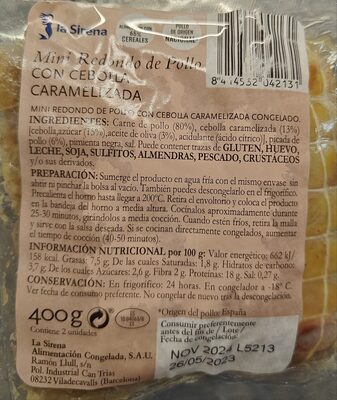 Foto de Mini redondo de pollo con cebolla caramelizada
