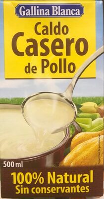 Foto de Caldo de pollo casero 100% natural envase 500 ml
