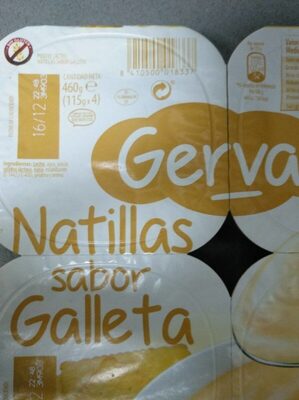 Foto de Natillas sabor galleta