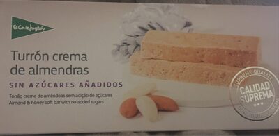 Foto de Turrón crema de almendras sin azúcares