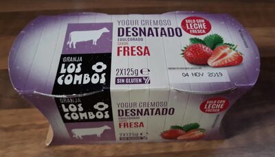 Foto de Yogur cremoso desnatado fresa