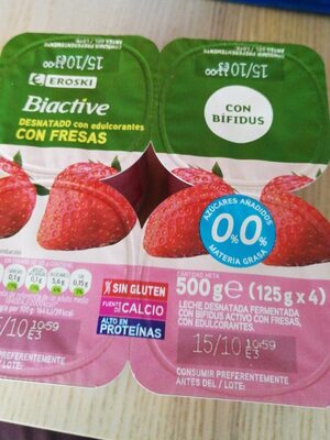 Foto de Biactive desnatado con fresas