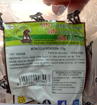 Foto de morcilla rondeña