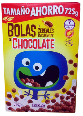 Foto de Bolas de cereales recubiertas de chocolate